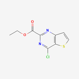 molecular formula C9H7ClN2O2S B1592498 Ethyl 4-chlorothieno[3,2-d]pyrimidine-2-carboxylate CAS No. 319442-18-7