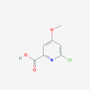molecular formula C7H6ClNO3 B1592508 6-氯-4-甲氧基吡啶-2-甲酸 CAS No. 88912-21-4