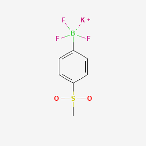 molecular formula C7H7BF3KO2S B1592541 三氟硼酸钾（4-甲磺酰苯基） CAS No. 850623-40-4