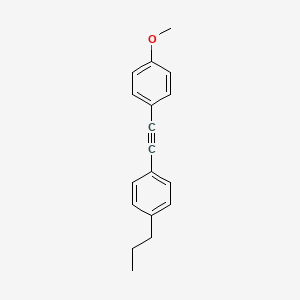 molecular formula C18H18O B1592570 1-Methoxy-4-((4-propylphenyl)ethynyl)benzene CAS No. 39969-26-1
