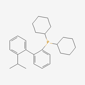 molecular formula C27H37P B1592580 2-(Dicyclohexylphosphino)-2'-isopropylbiphenyl CAS No. 251320-85-1