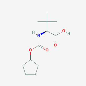 molecular formula C12H21NO4 B1592586 (S)-2-Cyclopentyloxycarbonylamino-3,3-dimethyl-butyric acid CAS No. 572924-00-6
