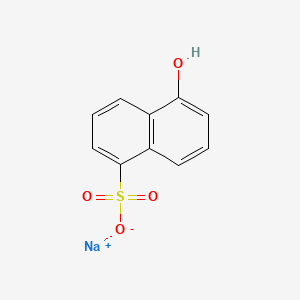 molecular formula C10H7NaO4S B1592591 Sodium 5-hydroxynaphthalene-1-sulphonate CAS No. 5419-77-2