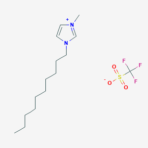 molecular formula C15H27F3N2O3S B1592593 1-癸基-3-甲基咪唑三氟甲磺酸盐 CAS No. 412009-62-2