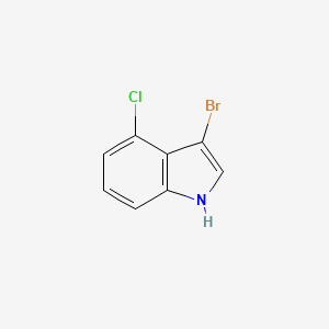 molecular formula C8H5BrClN B1592594 3-溴-4-氯-1H-吲哚 CAS No. 1181332-74-0