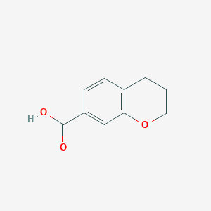 molecular formula C10H10O3 B1592597 色满-7-羧酸 CAS No. 527681-33-0