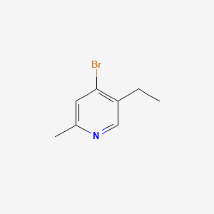 molecular formula C8H10BrN B1592598 4-溴-5-乙基-2-甲基吡啶 CAS No. 98488-99-4