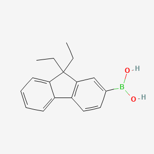 molecular formula C17H19BO2 B1592601 (9,9-二乙基-9H-芴-2-基)硼酸 CAS No. 400607-30-9