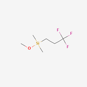molecular formula C6H13F3OSi B1592604 二甲氧基甲氧基（3,3,3-三氟丙基）硅烷 CAS No. 4852-13-5
