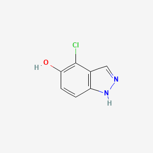molecular formula C7H5ClN2O B1592614 4-氯-1H-吲唑-5-醇 CAS No. 478834-25-2