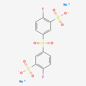molecular formula C12H6F2Na2O8S3 B1592617 Disodium 3,3'-sulfonylbis(6-fluorobenzene-1-sulfonate) CAS No. 301155-59-9