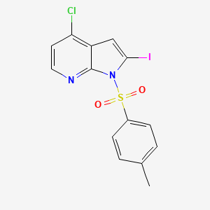 molecular formula C14H10ClIN2O2S B1592659 N-Tosyl-4-chloro-2-iodo-7-azaindole CAS No. 348640-26-6