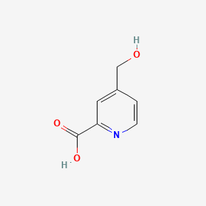 molecular formula C7H7NO3 B1592660 4-(羟甲基)吡啶甲酸 CAS No. 923169-37-3