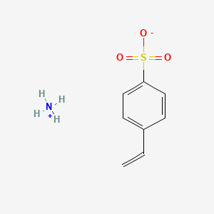 B1592662 Benzenesulfonic acid, 4-ethenyl-, ammonium salt, homopolymer CAS No. 29965-34-2