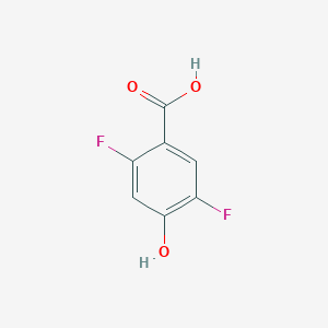 molecular formula C7H4F2O3 B1592664 2,5-Difluoro-4-hydroxybenzoic acid CAS No. 146781-23-9