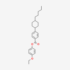 molecular formula C26H34O3 B1592669 4-Ethoxyphenyl 4-(trans-4-pentylcyclohexyl)benzoate CAS No. 95973-51-6