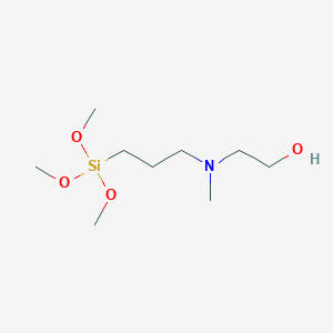 B1592681 2-{Methyl[3-(trimethoxysilyl)propyl]amino}ethan-1-ol CAS No. 330457-46-0
