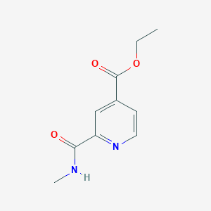 molecular formula C10H12N2O3 B1592684 2-(甲基氨基羰基)吡啶-4-羧酸乙酯 CAS No. 332013-42-0