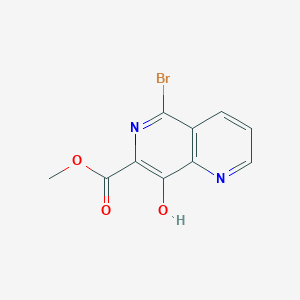 molecular formula C10H7BrN2O3 B1592713 5-溴-8-羟基-1,6-萘啶-7-甲酸甲酯 CAS No. 410544-37-5