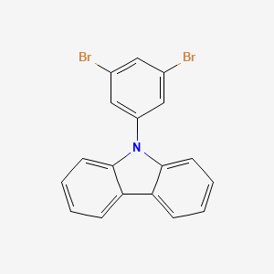molecular formula C18H11Br2N B1592722 9-(3,5-二溴苯基)-9h-咔唑 CAS No. 750573-26-3