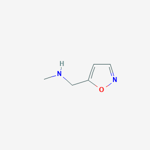 molecular formula C5H8N2O B1592732 1-(异恶唑-5-基)-N-甲基甲胺 CAS No. 401647-20-9