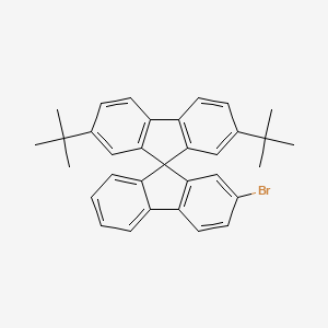 molecular formula C33H31B B1592746 2'-Bromo-2,7-DI-tert-butyl-9,9'-spirobi[fluorene] CAS No. 393841-81-1