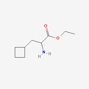 B1592747 Ethyl 2-amino-3-cyclobutylpropanoate CAS No. 394735-17-2