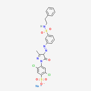 molecular formula C24H20Cl2N5NaO6S2 B1592755 C.I. Acid yellow 61 CAS No. 12217-38-8