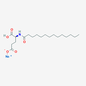 molecular formula C19H34NNaO5 B1592757 Sodium;(4S)-5-hydroxy-5-oxo-4-(tetradecanoylamino)pentanoate CAS No. 38517-37-2