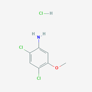 molecular formula C7H8Cl3NO B1592767 2,4-Dichloro-5-methoxyaniline hydrochloride CAS No. 379229-30-8