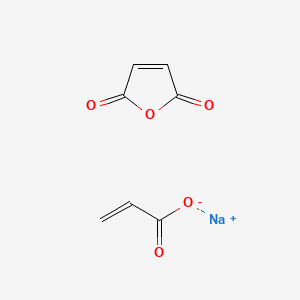 molecular formula C7H5NaO5 B1592791 丙烯酸，与 2,5-呋喃二酮共聚，钠盐 CAS No. 52255-49-9