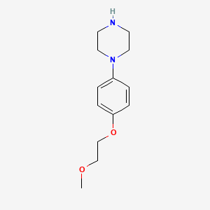 molecular formula C13H20N2O2 B1592799 1-(4-(2-甲氧基乙氧基)苯基)哌嗪 CAS No. 515160-72-2