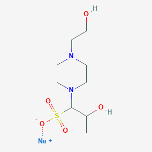 B1592819 Sodium 2-hydroxy-1-(4-(2-hydroxyethyl)piperazin-1-yl)propane-1-sulfonate CAS No. 89648-37-3