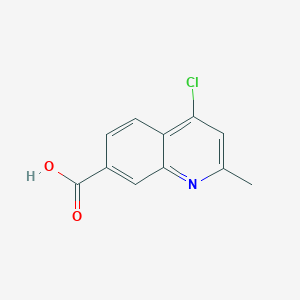 molecular formula C11H8ClNO2 B1592821 4-氯-2-甲基喹啉-7-羧酸 CAS No. 1150618-20-4