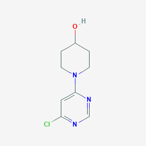 molecular formula C9H12ClN3O B1592839 1-(6-氯嘧啶-4-基)-4-哌啶醇 CAS No. 914347-85-6