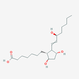 molecular formula C20H34O5 B159288 7-[(1R,3R,5S)-3,5-Dihydroxy-2-[(3S)-3-hydroxyoct-1-enyl]cyclopentyl]heptanoic acid CAS No. 21562-58-3