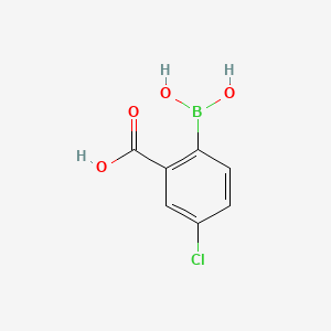 molecular formula C7H6BClO4 B1592882 2-硼代-5-氯苯甲酸 CAS No. 850568-07-9