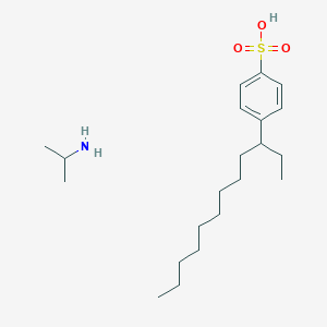 molecular formula C21H39NO3S B1592922 Benzenesulfonic acid, dodecyl-, compd. with 2-propanamine (1:1) CAS No. 26264-05-1