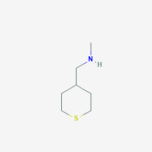 B1592928 N-methyl-1-(thian-4-yl)methanamine CAS No. 950603-22-2