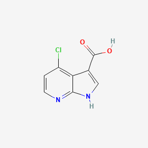 molecular formula C8H5ClN2O2 B1592935 4-氯-1H-吡咯并[2,3-b]吡啶-3-羧酸 CAS No. 1000340-37-3