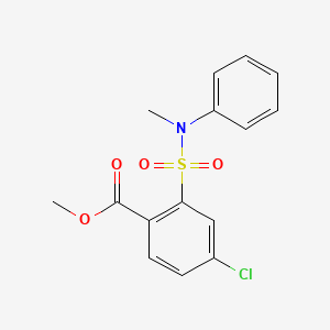 molecular formula C15H14ClNO4S B1592952 Methyl 4-chloro-2-[methyl(phenyl)sulfamoyl]benzoate CAS No. 914221-64-0