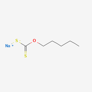 molecular formula C6H11NaOS2 B1592973 Carbonodithioic acid, O-pentyl ester, sodium salt CAS No. 7607-99-0