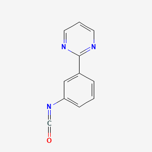 molecular formula C11H7N3O B1592978 2-(3-Isocyanatophenyl)pyrimidine CAS No. 898289-49-1