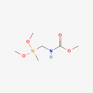 molecular formula C6H15NO4Si B1592990 甲基（二甲氧基（甲基）甲硅烷基）甲基氨基甲酸酯 CAS No. 23432-65-7