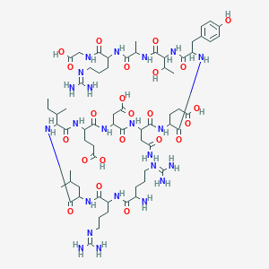 molecular formula C66H109N23O23 B1593019 pp60v-src 自身磷酸化位点，酪氨酸激酶底物 CAS No. 81493-98-3