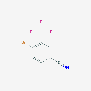 molecular formula C8H3BrF3N B159305 4-Bromo-3-(trifluoromethyl)benzonitrile CAS No. 1735-53-1