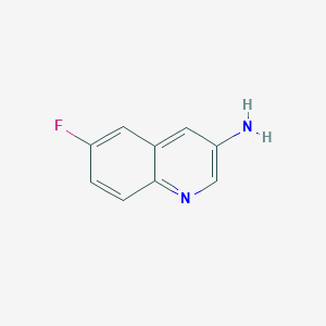 molecular formula C9H7FN2 B1593055 6-氟喹啉-3-胺 CAS No. 742699-00-9