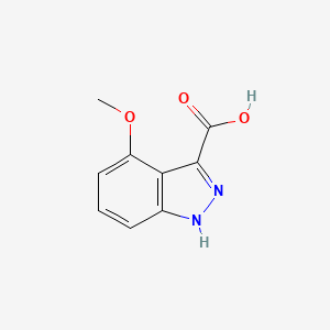 molecular formula C9H8N2O3 B1593081 4-甲氧基-1H-吲唑-3-羧酸 CAS No. 865887-02-1