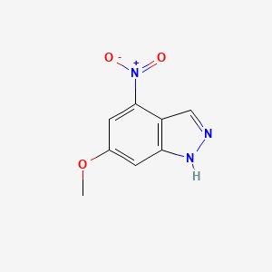 molecular formula C8H7N3O3 B1593086 6-Methoxy-4-nitro-1H-indazole CAS No. 1000341-08-1