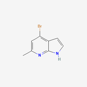molecular formula C8H7BrN2 B1593091 4-溴-6-甲基-1H-吡咯并[2,3-b]吡啶 CAS No. 1000340-58-8